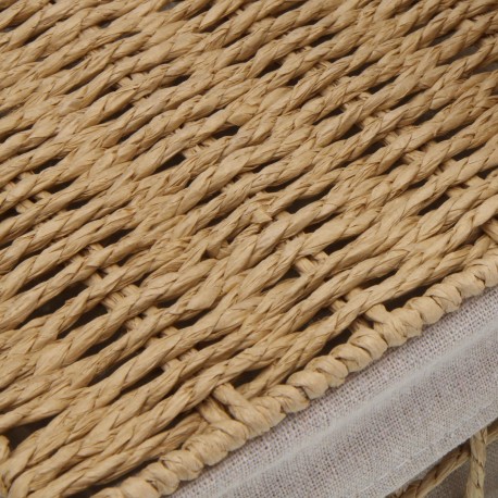 SET DI 2 CESTI MARRONE NADIR CON COPERCHIO