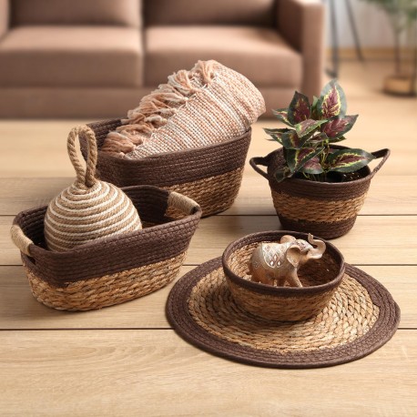 CESTA CON MANICI MARRONE M